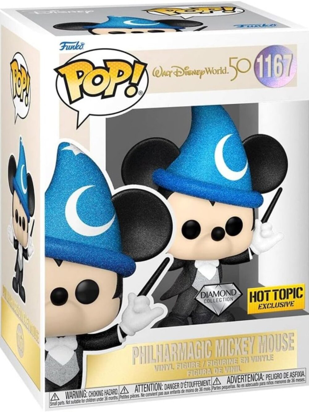 50th Anniversary Mickey Mouse Vinyl Figure - PhilharMagic Diamond Collection